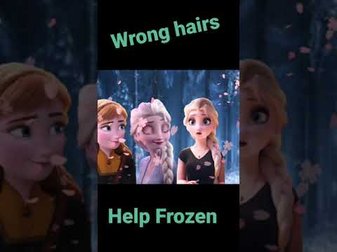 ❤Wrong Hair Puzzle Disney princesses to find her lost hair. Matching hair, anna elsa frozen