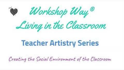 WW Teacher Artistry Intro