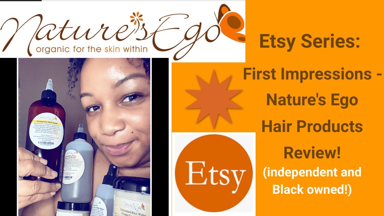 Nature's Ego First Impressions/Hair Products Review (Rice Water Based) Natural Hair Care from