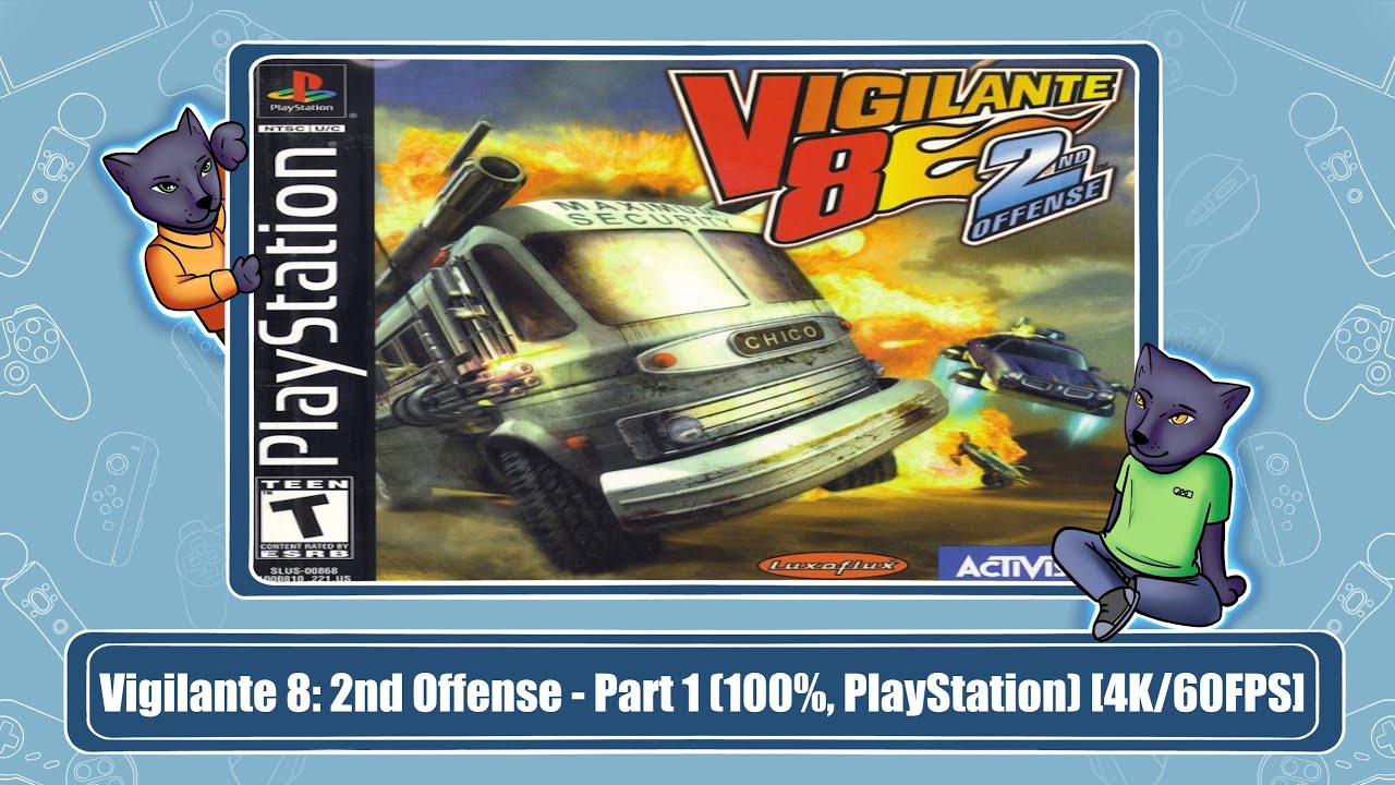 Vigilante 8: 2nd Offense - Part 1 (100%, PlayStation) [4K/60FPS
