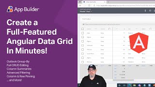 Create a Full Featured Angular Data Grid in App Builder in Minutes! screenshot 5