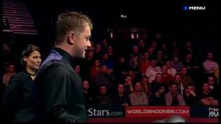Snooker - Michaela Tabb's touching ball & Mark Allen's lovely little fist pump (15.1.10)