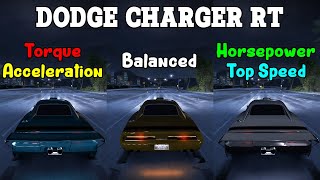 Torque vs Balanced vs Horsepower  Dodge Charger RT Tuning   Need for Speed Carbon