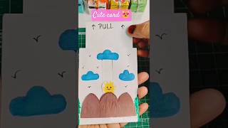 Cutest Handmade card diy😻 l Easy paper crafts #diy #craftideas #cute #cutecards #viral #trending