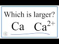 Atomic Radius and Calcium Ions