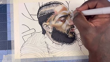 Nipsey Hussle Timelapse Drawing: Unlock Your Drawing Skills ✨ Watch the Drawing Process @artbydre