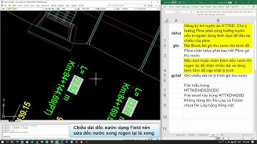 Lisp rải gờ thu nước lên bình đồ