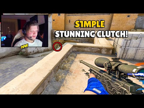 S1MPLE incredible Clutch to win the Round! MEZII'S Aim is insane! CSGO Highlights