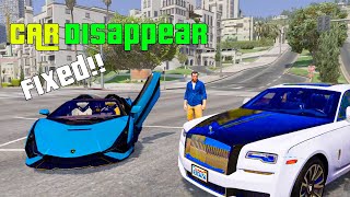 How to SOLVE vehicle DISAPPEAR problem in GTA 5 | FIX vehicle DESPAWN in GTA 5in Hindi!!