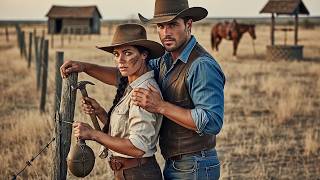 Lonely Cowboy Found a Woman Mending Fences on Abandoned Land, She Was Tougher Than Any Man He Knew