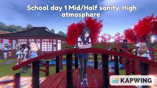 School Day 1 Halfmid Sanity, High Atmosphere Yandere Simulator