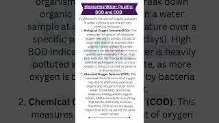 Measuring Water Quality: BOD and COD #commerce #ugcnetpaper1 #ugcnetexam #ugcjrf #environment