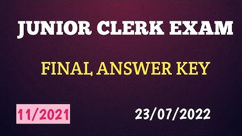 CSEB - Junior Clerk Exam Final Answer Key.Ep:448