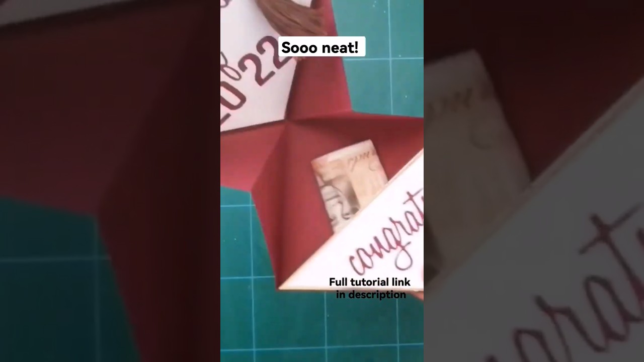 👨‍🎓 DIY Grad Cap Card with money pocket 