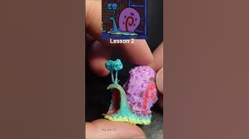 Make Gary spongebob with 3d pen - My lesson 2