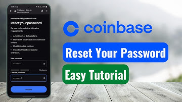 Coinbase - How to Reset Password?