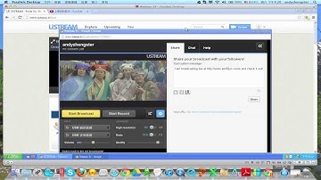 use  UVC grabber capture card to  Broadcast  by  USTREAM (Live video demo , online broadcast)