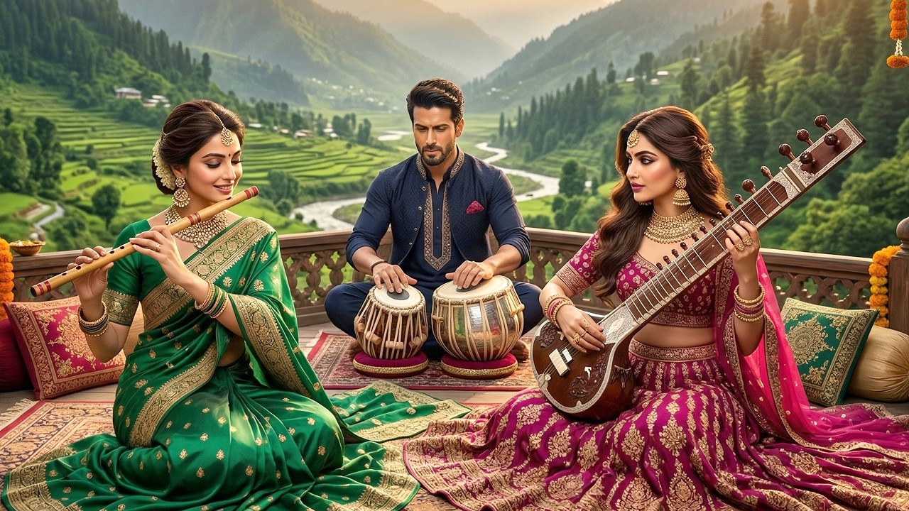 Peaceful Deep Focus: Indian Instrumental Flute • Tabla • Sitar