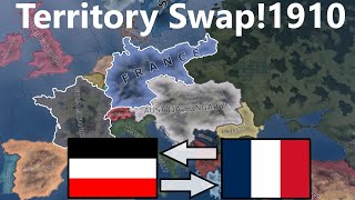 What If France And Germany Swapped Places In 1910? Hoi4 timlapse