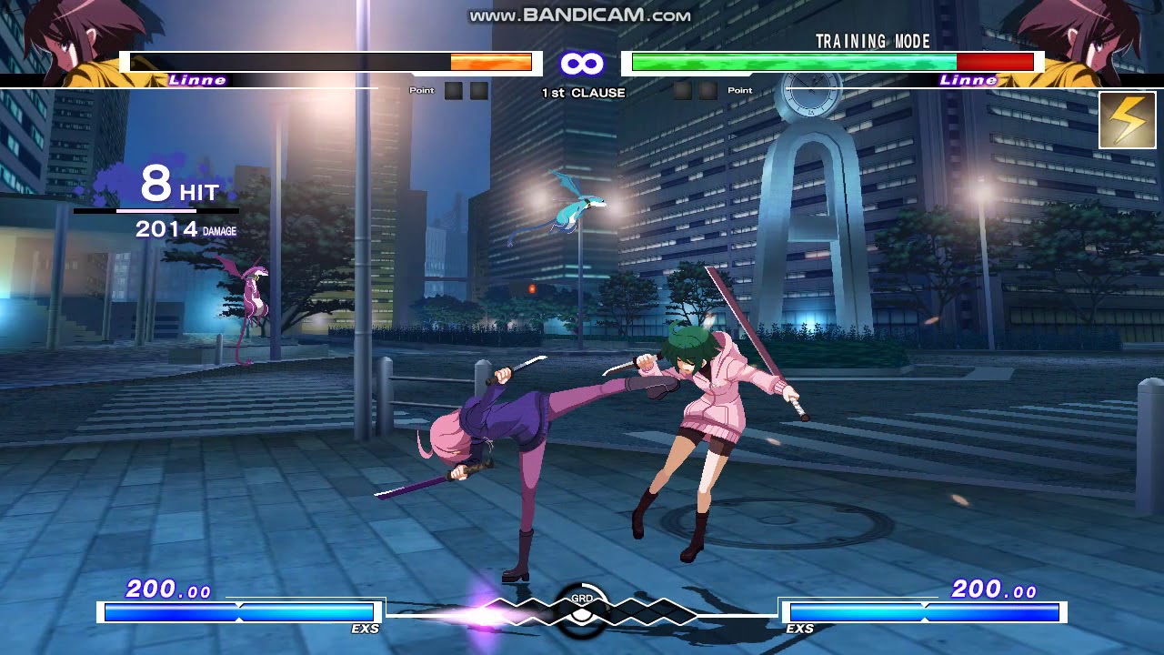Under Night In Birth Exe Late Cl R リンネ必殺技始動コンボ Uni Linne アンダーナイトインヴァース Youtube