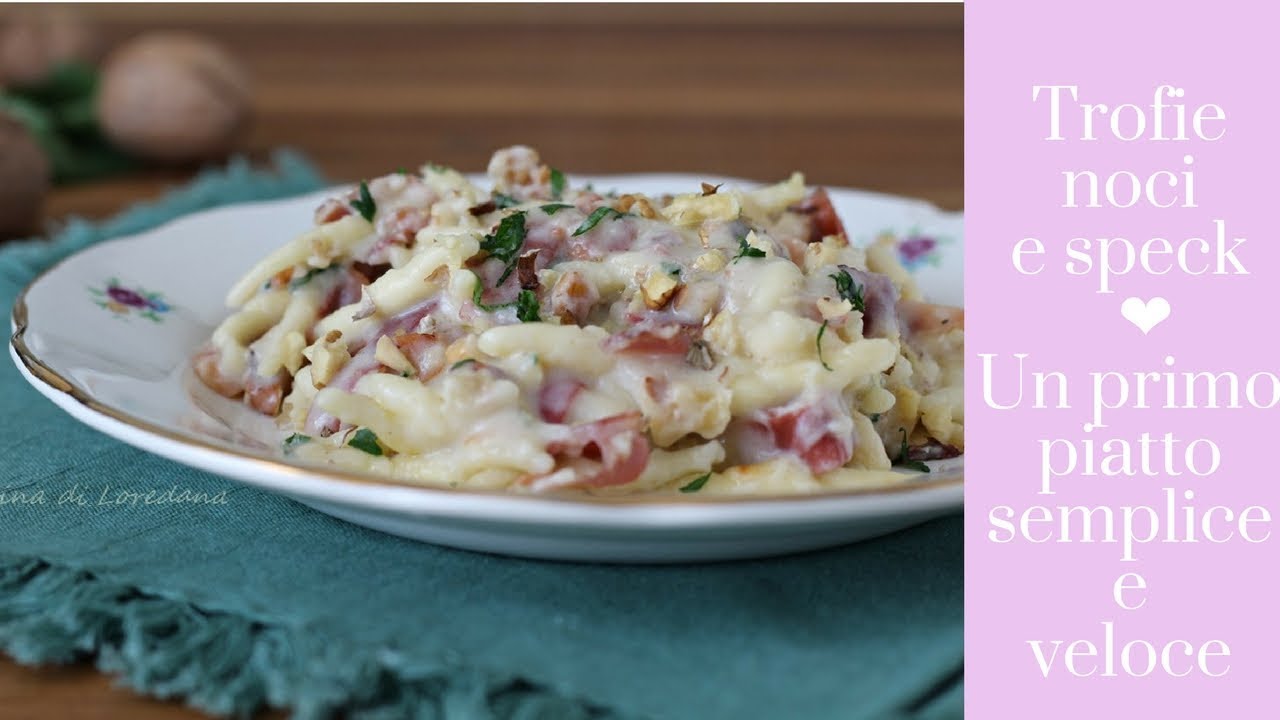 Trofie noci e speck