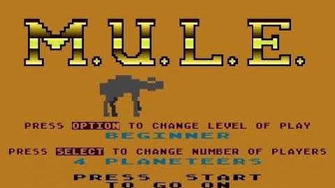 M.U.L.E extended theme with Atari visuals - Amiga chiptune
