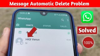 WhatsApp Message Automatic Delete Problem Solved | Whatsapp new update message auto delete screenshot 5