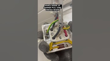 WHATS INSIDE OF SHOWER PULL CORD SWITCH DIY-TIPS #shorts