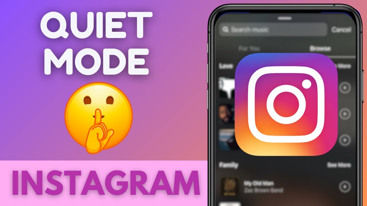 How to Use Quiet Mode on Instagram | Really Easy! | 2024 - YouTube
