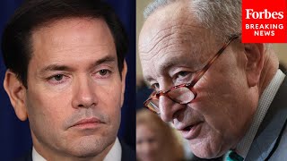 Reporter To Schumer: Do You Regret Voting To Confirm Rubio After Venezuela Strikes, Maduro Capture?