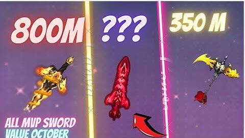 All Mvp Sword Value (October) in Skyblock Blockman Go