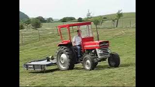 Balmesh With His Mf135 Topping His Pasture With The Fleming.