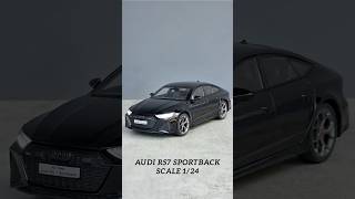 All New Audi RS 7 Sportback Black 1:24 Scale Model #audirs7sportback