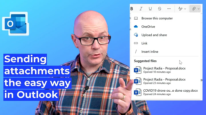 Sending attachments the easy way in Outlook