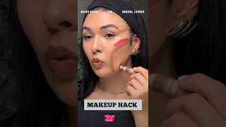Baby Cheek Vs Model Cheek #shorts #facecontour #contourhack #makeup
