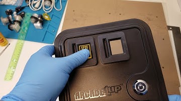 Arcade1up Stock Coin Door Modded with REAL Working Push Coin Buttons Buttons!! Part 1