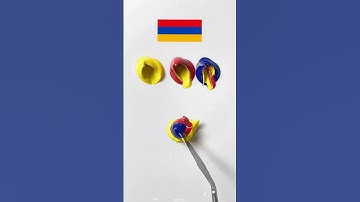 What color do mixed flags make? #colormixing #flagmixing #mixingcolors #satisfying #asmr