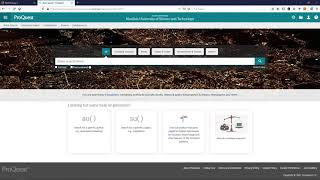 Searching for eBooks at NUST Library