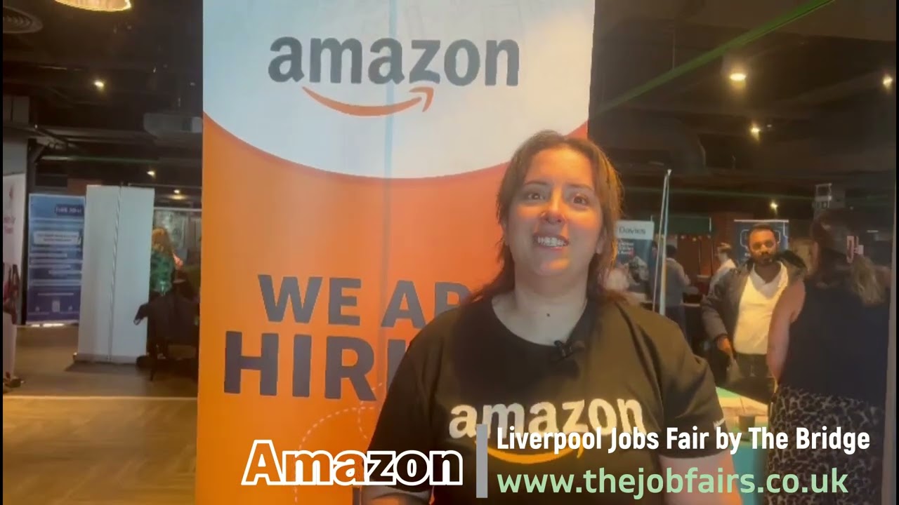 Amazon at Liverpool Jobs Fair by The Bridge on Friday 27th September 2024.