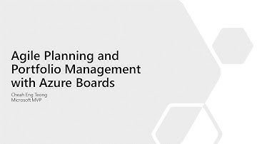 Agile Planning and Portfolio Management with Azure Boards