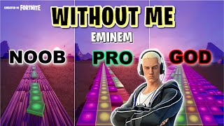 Eminem - Without Me - Noob vs Pro vs God (Fortnite Music Blocks)