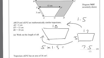 Q18 Similar shapes and Enlargement