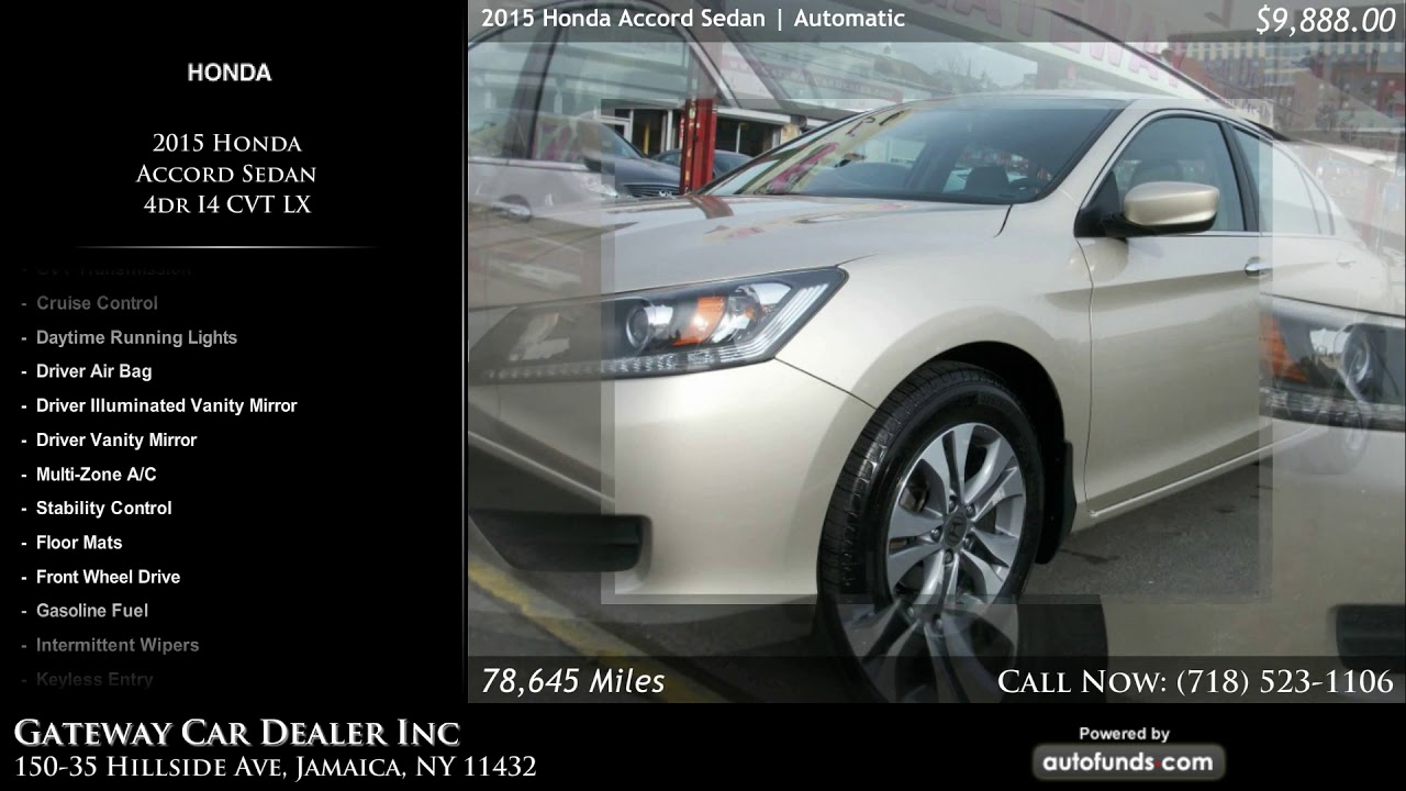 Used 2015 Honda Accord Sedan Gateway Car Dealer Inc