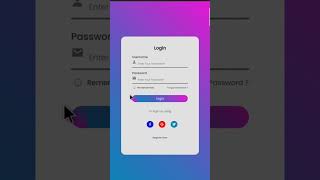 Responsive Login &amp; Registration Form using HTML, CSS &amp; JavaScript #coding #csseffect