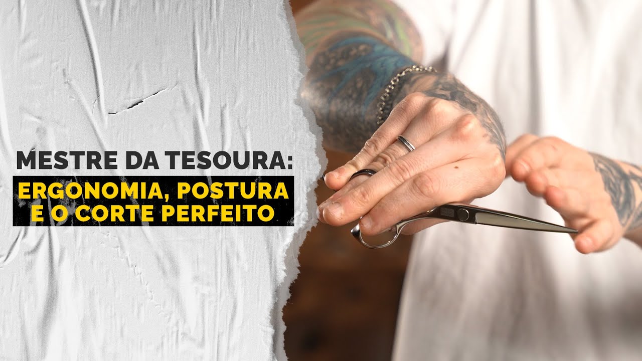 Como Segurar a Tesoura de Corte - Ergonomia Correta | Barbeiro Educador