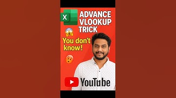 😱 Advance VLOOKUP Trick in Excel–99% लोग नहीं जानते होंगे ये ट्रिक ! #viral #trending #trendingvideo