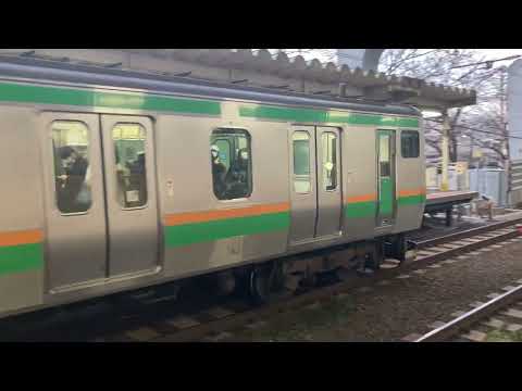 E231系1000番台更新車湘南新宿ライン普通逗子行き　西大井駅発車シーン
