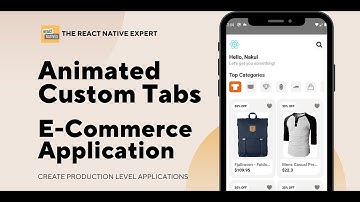 Creating custom animation tabs in E-Commerce application using React Native for Beginners