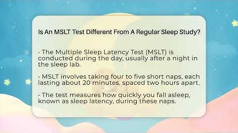Is An MSLT Test Different From A Regular Sleep Study? - Sleep Apnea Support Network