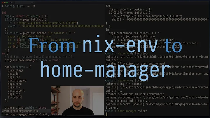 From nix-env to home-manager